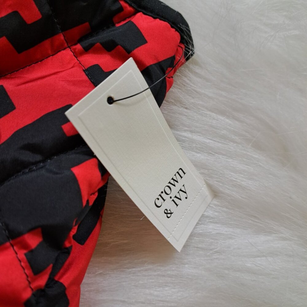 Crown & Ivy NEW Quilted Lightweight Vest Size Medium - Picture 7 of 10